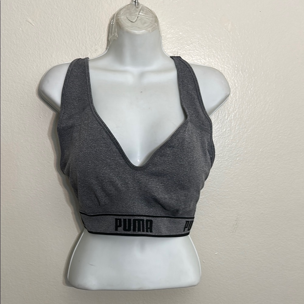Puma Gray Sports Bra Intimates & Sleepwear